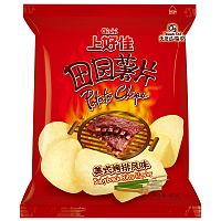 Чипсы Oishi Potato Chips Babyback Ribs со вкусом ребрышек 40г