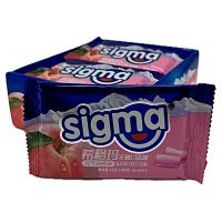 Жевательная резинка без сахара SIGMA со вкусом белого персика 13г