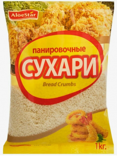 Сухари панировочные AloeStar 1 кг, Корея