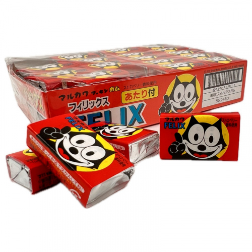 Резинка жевательная Marukawa Felix вкус клубники 5г													