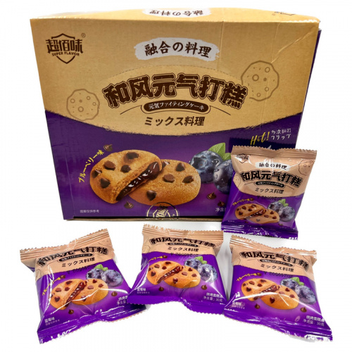Печенье Super Flavor с начинкой Черника 30г