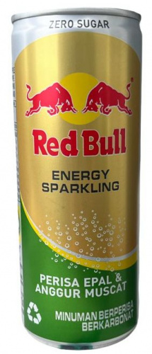 Напиток энергетический б/а RED BULL Energy Sparkling ВКУС ЯБЛОКА И МУСКАТА 250 мл ТАИЛАНД