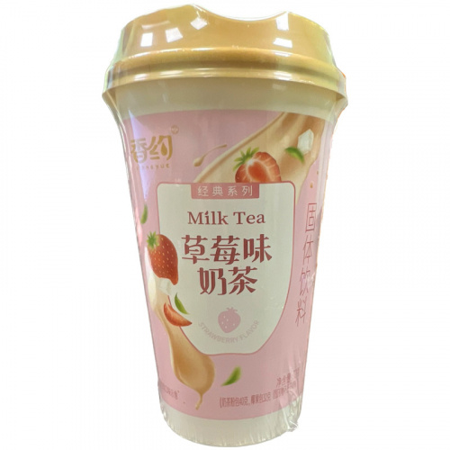 Чай молочный растворимый Xiangyue клубничный вкус 72г