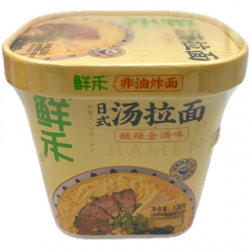 Лапша быстрого приготовления Wangbaiji в густом бульоне со вкусом кисло-острого золотистого бульона 