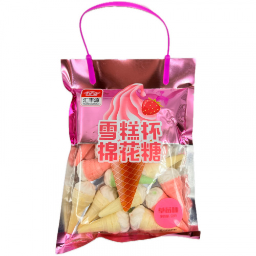 МАРШМЕЛЛОУ HUIFENGYUAN "КЛУБНИЧНЫЙ  ДЕСЕРТ" 90г