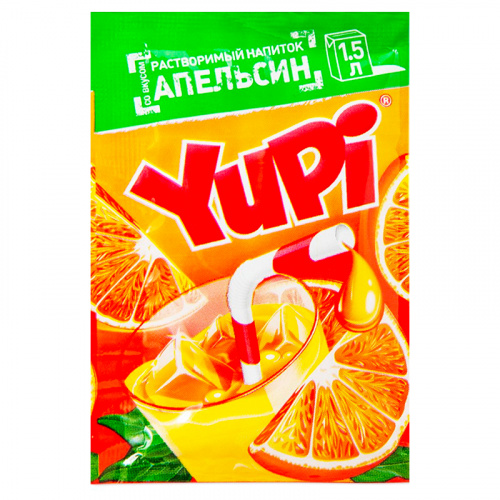 Напиток растворимый Yupi апельсин 12г