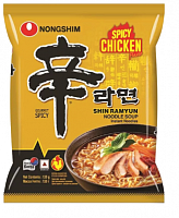 Лапша быстрого приготовления Shin Ramyun Spicy Chicken 120 г КОРЕЯ