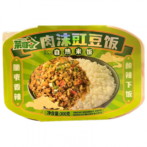 Рис Caisiling Food саморазогревающийся Свинина и Фасоль 300г 