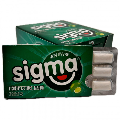 Жевательная резинка без сахара SIGMA со вкусом лайма 12,5г
