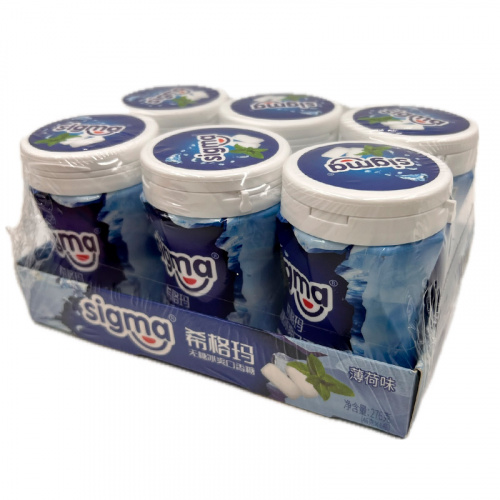 Жевательная резинка без сахара SIGMA со вкусом мяты 46г фото 2