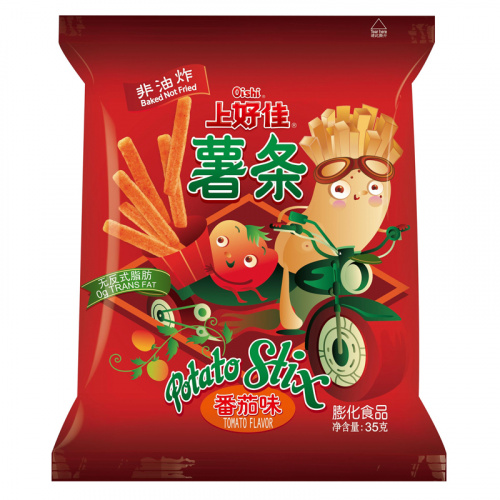 Чипсы Oishi Potato Stix Tomato томатные 35г