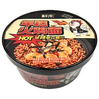 Лапша быстрого приготовления Wangbaiji со вкусом индейки в остром соусе 162г